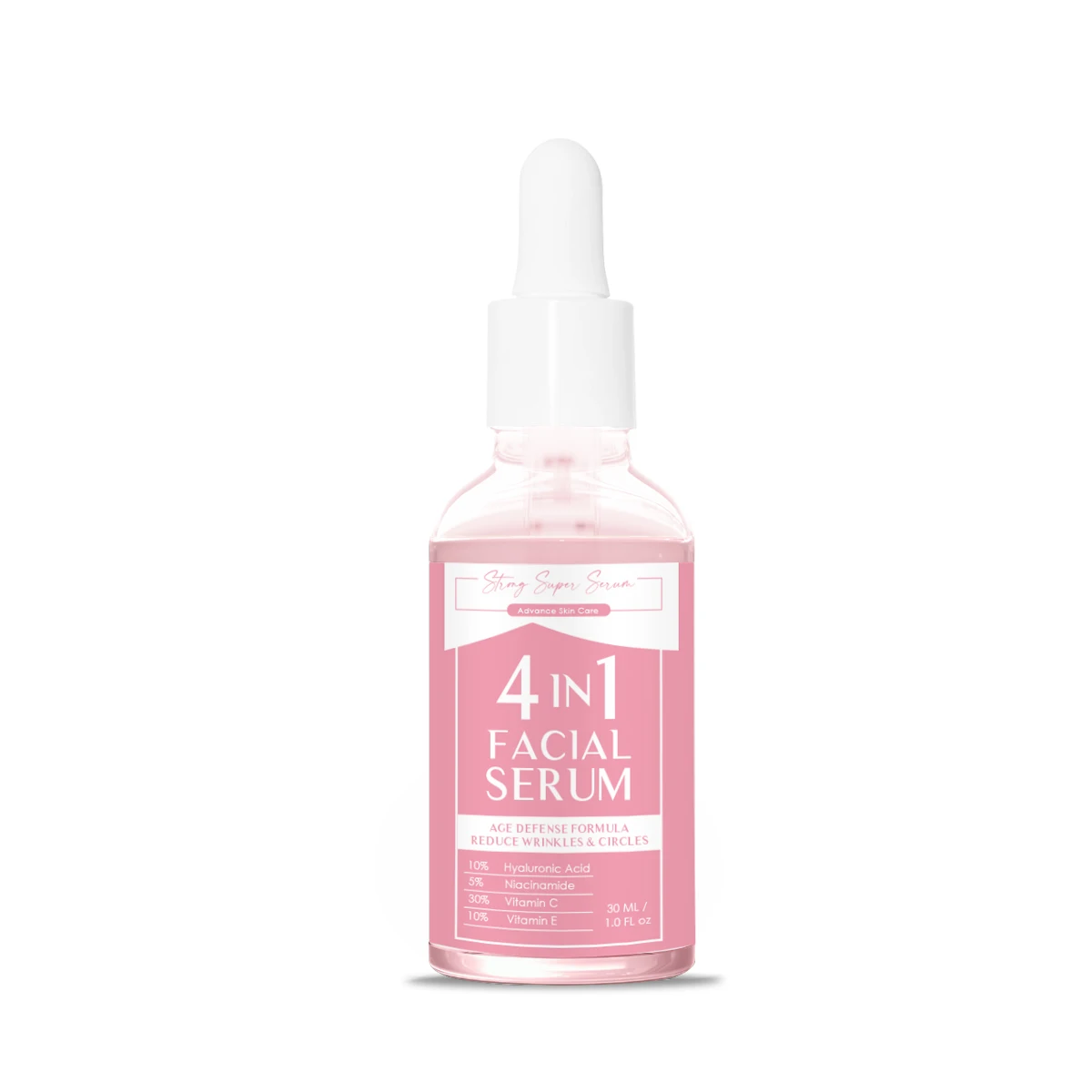 AiXin Vegan Organic Hyaluronic Acid Niacinamide Vitamin C Vitamin E Face Serum Essence Facial Whitening 4 in 1 Serum