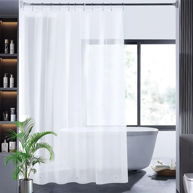 2023 Modern Thickened 72in x 72in Heavy Duty 8g PEVA Waterproof Shower Curtain Liner Clear Bathroom Shower Curtain Liner