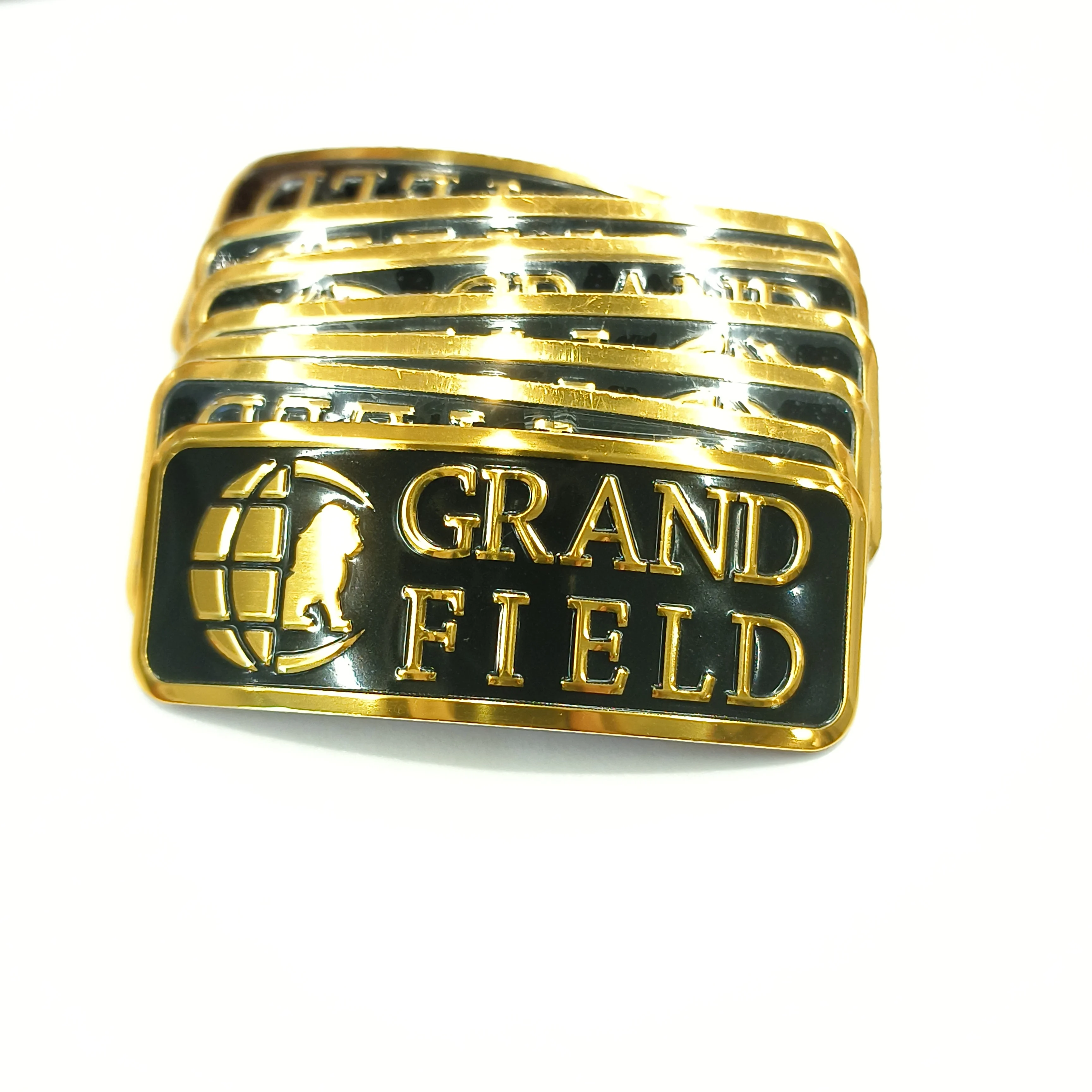 product customized radian aluminum stainless steel embossed nameplate metal brand name raised metal logo plates-4