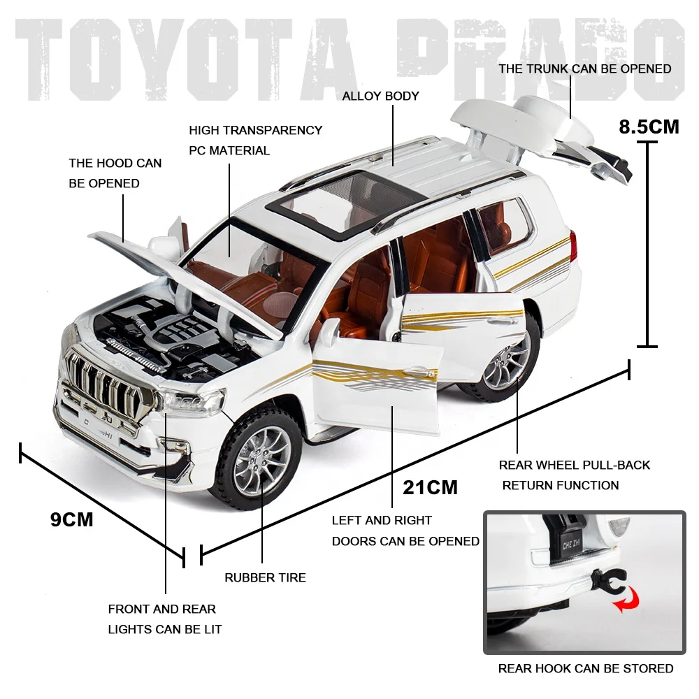 1:24 электрическая модель автомобиля игрушки со звуком и светом для открывания двери литые под давлением модели
