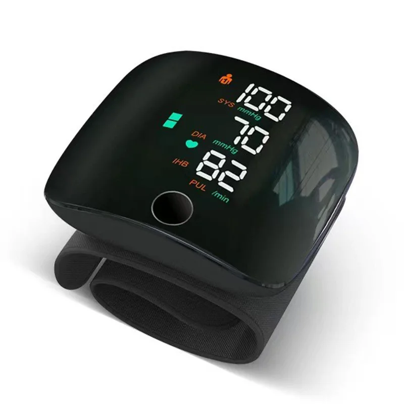 New Arrival Rechargeable Digital Wrist BP Machine with Large Screen Heart Rate Monitor Blood Pressure Monitor