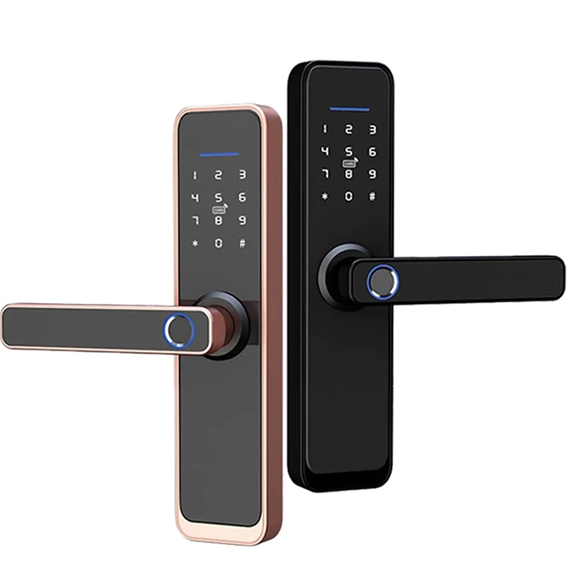 IC Card Digital Fingerprint Lock Password Code Home Hotel Smart Door Lock
