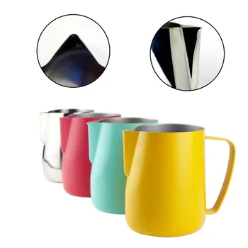 Wholesale Stainless Steel Milk Jug Cup 300/600ML Milk Frothing Pitcher Steaming Pitchers Coffee Cappuccino Latte