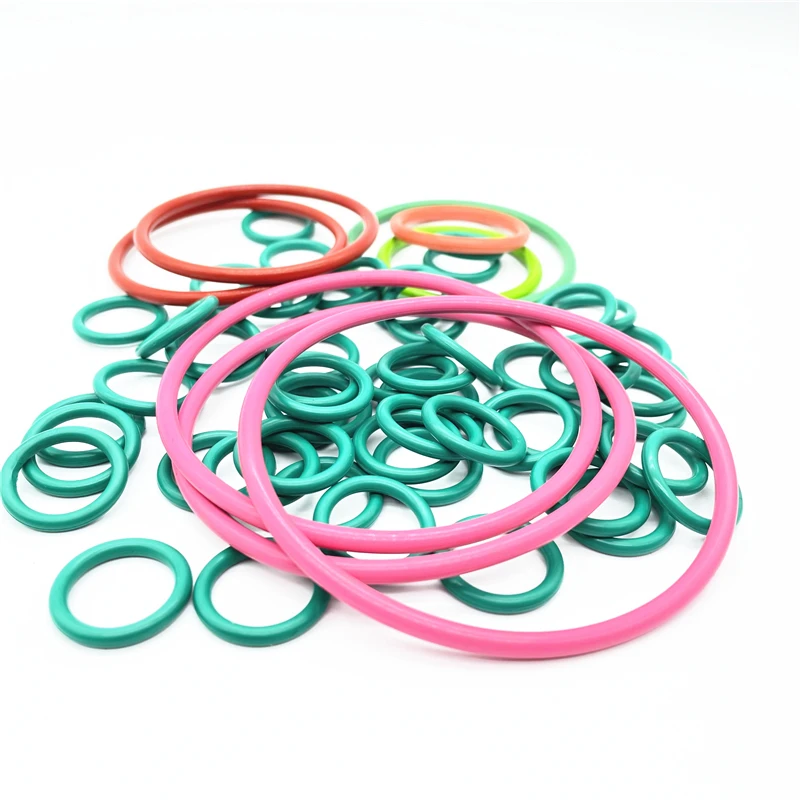 Custom Colors All Sizes 40~95 Shore A Hardness FKM Rubber O Ring Seal for Oilfield And Gas Industry