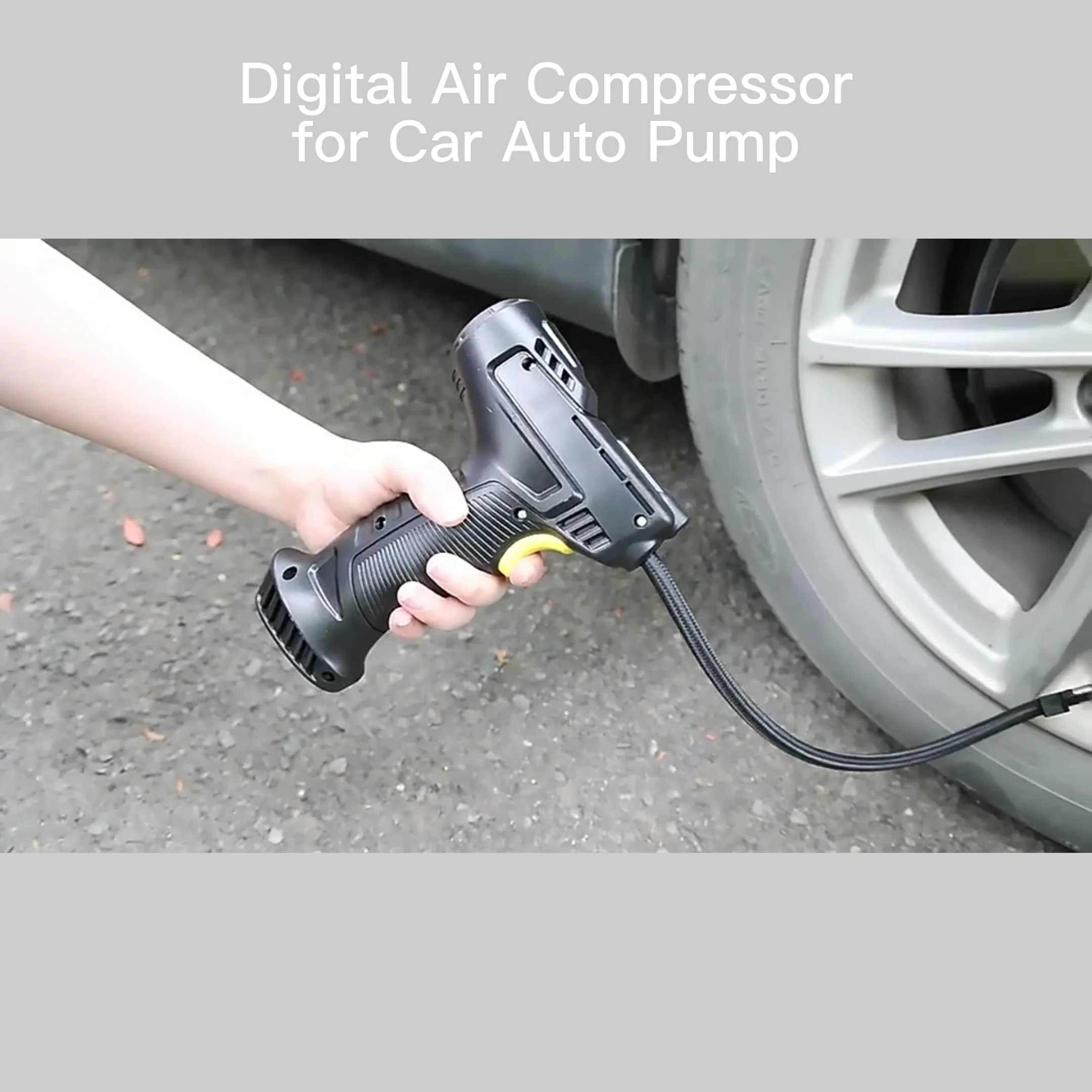 Car Emergency Kit Dc 12v Tyre Air Pump Car Air Compressor Tire Pump ... - Car Tire Inflator Kit Tools
