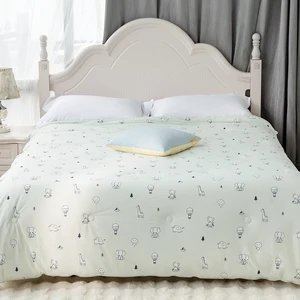 Wholesale Kids Cooling Quilt with Animal Print Lightweight Weighted Blanket for Summer Enhanced Comfort Temperature Regulation