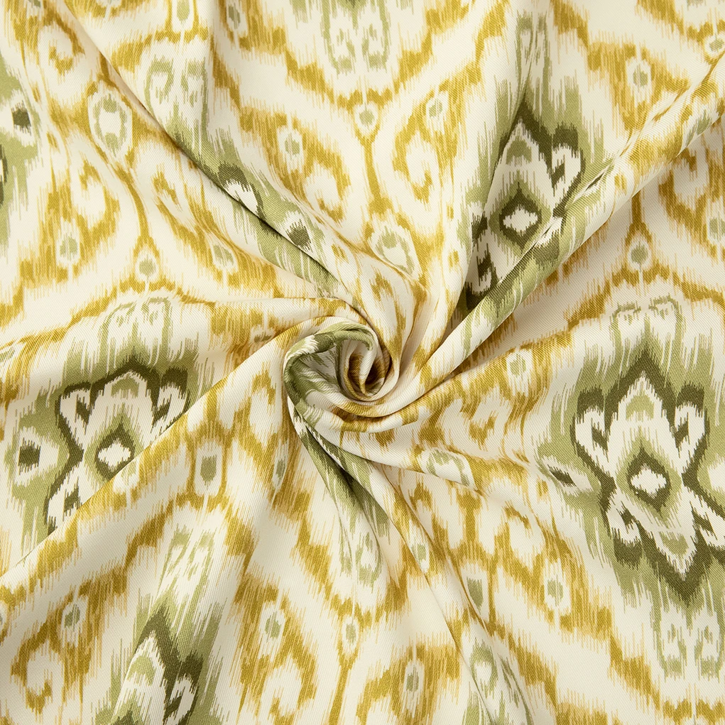 Этнические узоры 160gsm, средний вес, 100% вискоза, ткань из вискозы с принтом для одежды