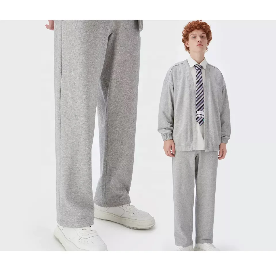 JL1230D Screen Printing Activewear Jogger Track Cuff Sweatpants Straight Leg Sports Sweat Pants Men