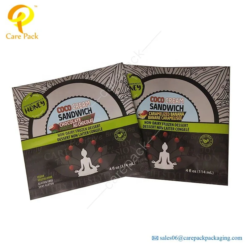 Biodegradable Packaging Wrappers Heat Sealing Customized Protein Bar Chocolate Engergy Bar Packaging Food Candy PE Plastic