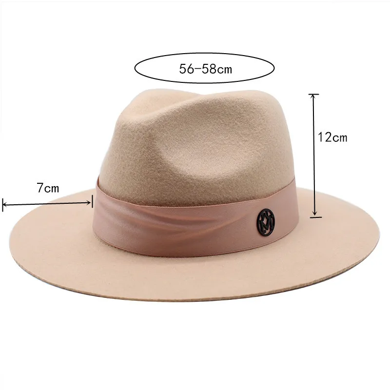 Fedora Hats for Men Women 100% Australian Wool Felt Hat Vintage Wide Brim Western Sun Hat with Rope
