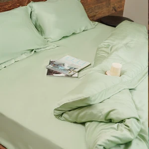 Eco Friendly 300TC 400TC 100% Lyocell Tencel Fabric Bedding Sheets and Duvet Cover Sets