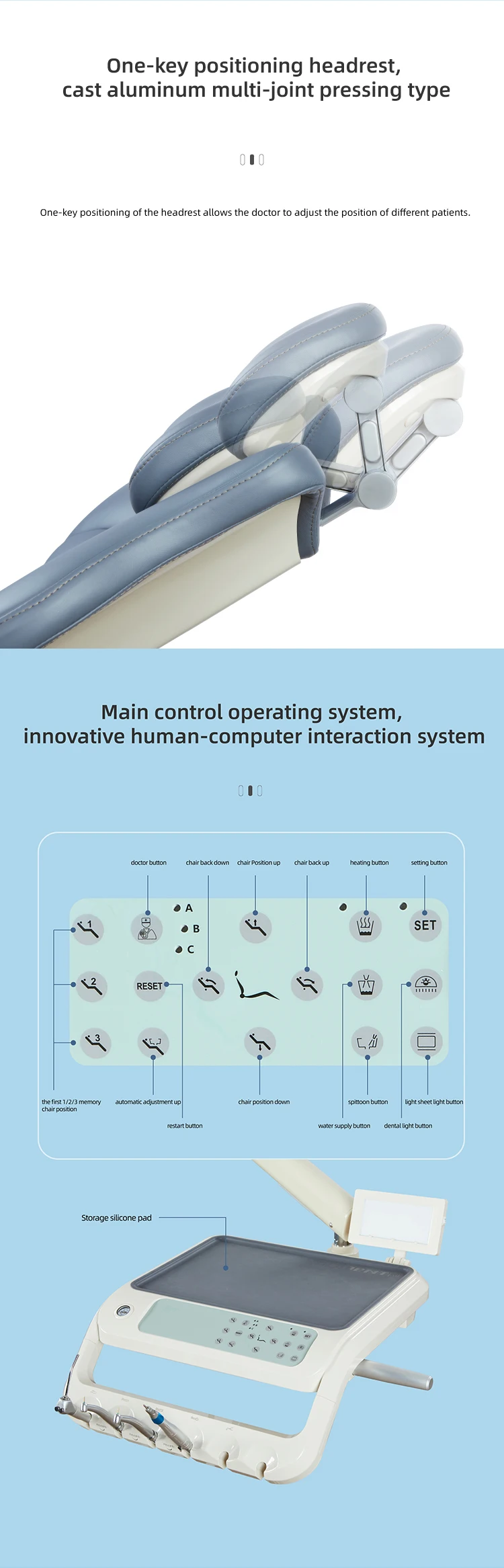 Factory Cheap Price Dental Medical Equipment Dental Chair Unit for Hospital Clinic Use