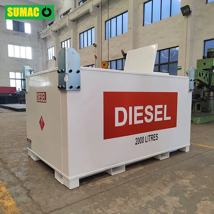 Double walled carbon steel bunded fuel diesel storage tank supplier