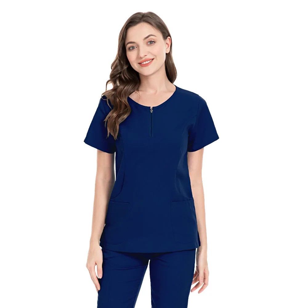 Hot Selling Elastic Custom logo Girls Hospital Uniforms Scrubs for Women Medical Lab Coats Nurse Uniform Nurse Scrub Sets