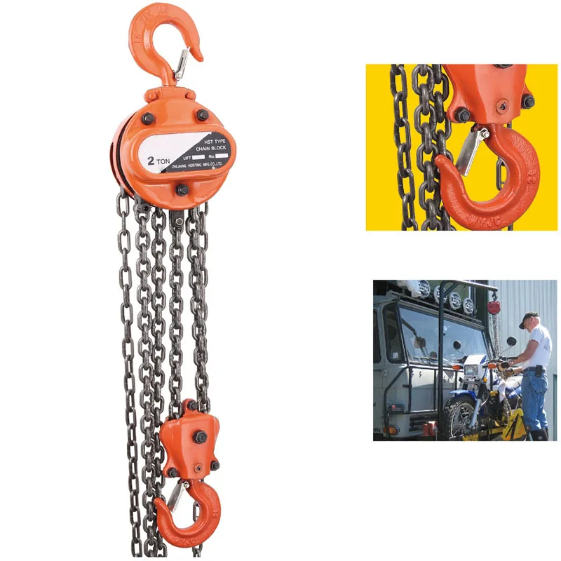 10 Ton Lifting Tool Chain Blocks HS Type 1Ton Capacity Chain oz Block 5 Ton X 10 M