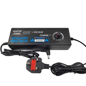 3-24V 5A adjustable power supply with digital display power supplies 12v uk us eu au speed regulation dimming power adapter