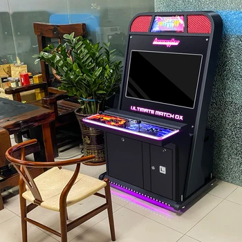 32 Inch Metal Vertical Joystick Coin Operated Arcade Fighting Video Game Machine