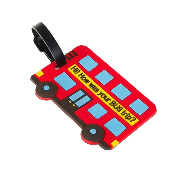 Luggage tag 3d soft rubber custom name tag for travel identification suitcase bag tag travel tag identification souvenir pvc