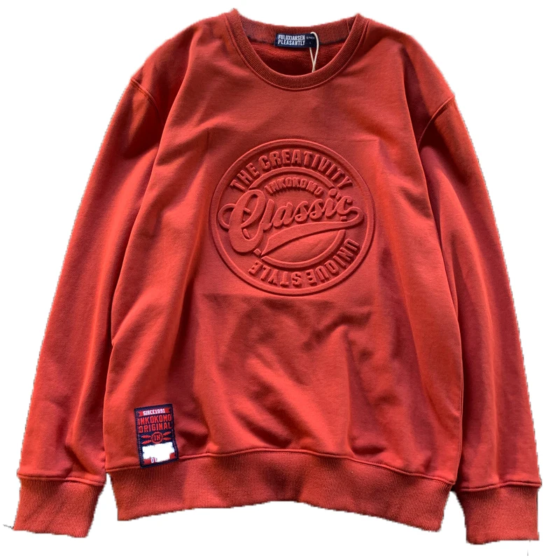 3d Embossed Crewneck Sweatshirts 