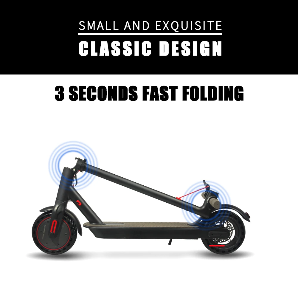 EU US UK Warehouse Stock Foldable Powerful Electric Scooter 30km Long Range Adult Commuter E Scooter Fast Delivery