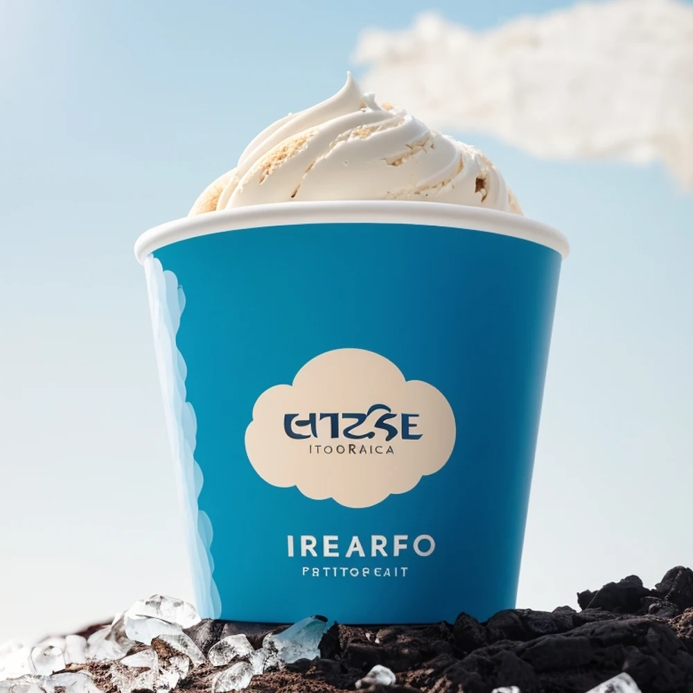 Bulk Wholesale Ice Cream Paper Cup Custom Printed 8oz 12oz 16oz Dome Lid Paper Container for Gelato Yogurt Dessert