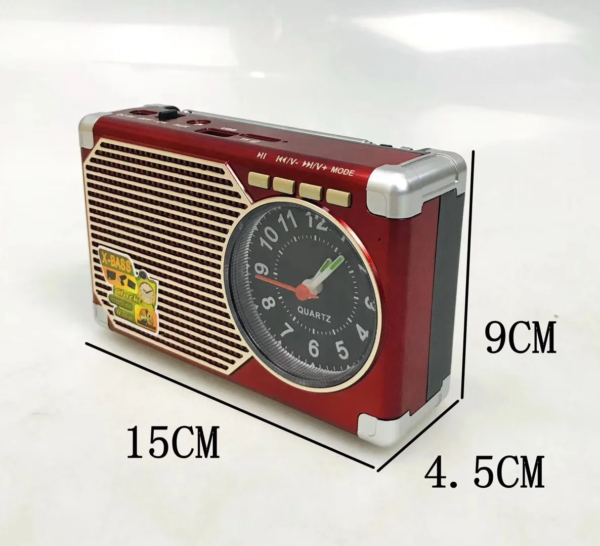 MEIER M203U FM AM SW 3 Bands Digital Am Fm Radio Transmitter Clock Radio