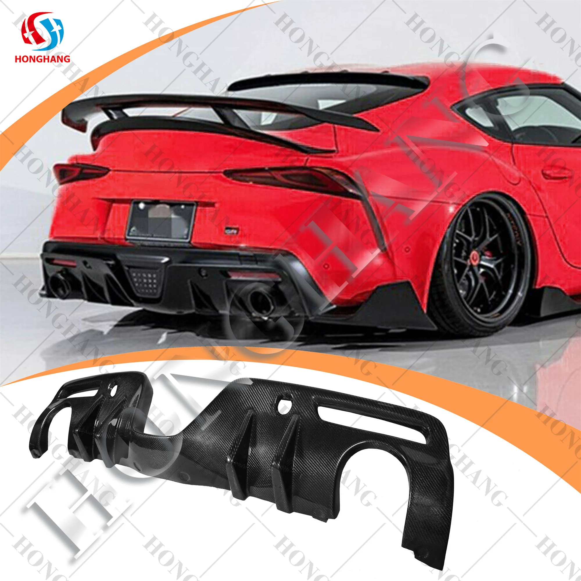 Factory Manufacture Body Kits,Rear Bumper Lip For Toyota Supra Rear ...