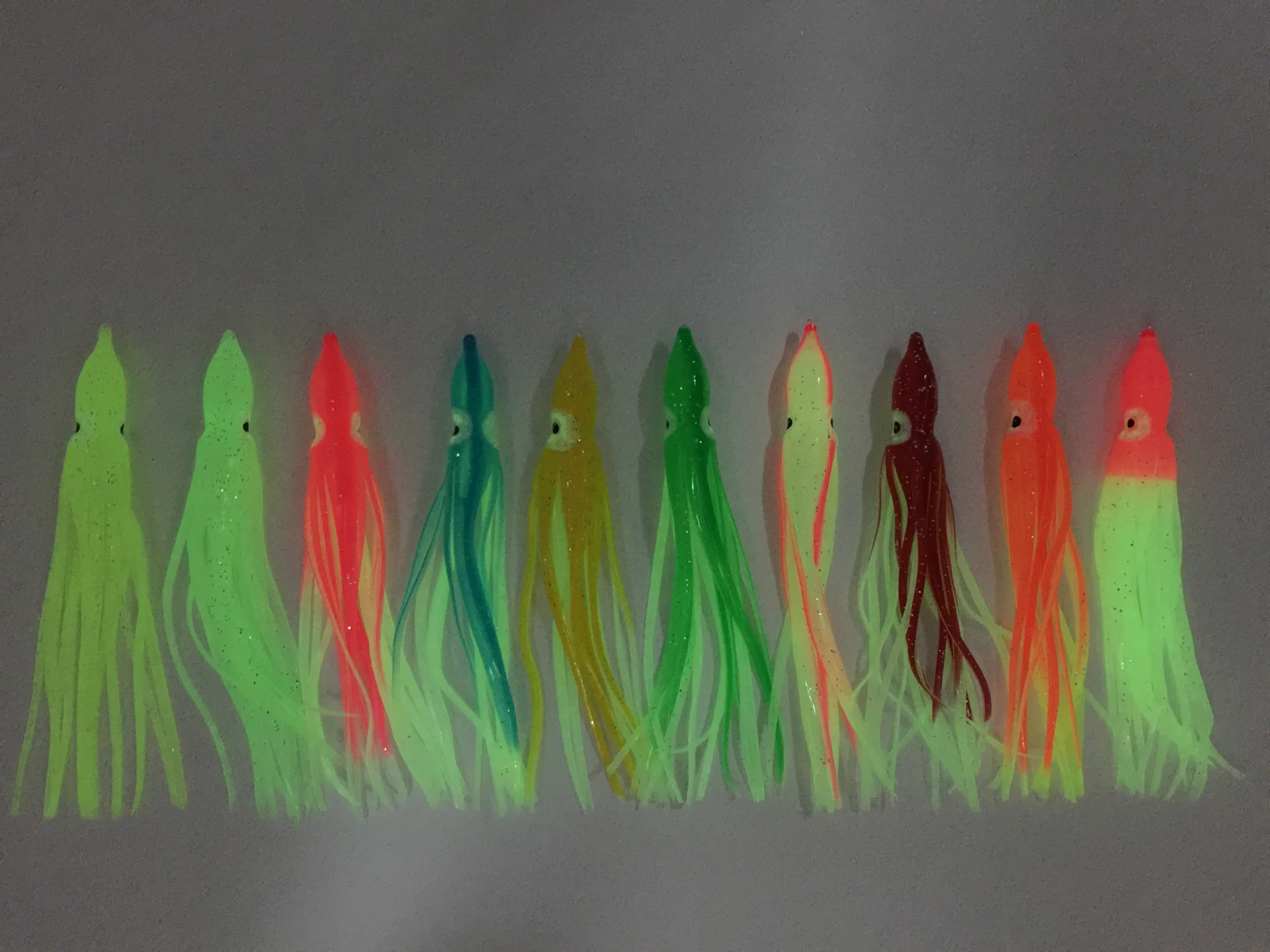 Customized 4cm-24cm Soft Plastic Trolling Fishing Using Octopus Skirts ...