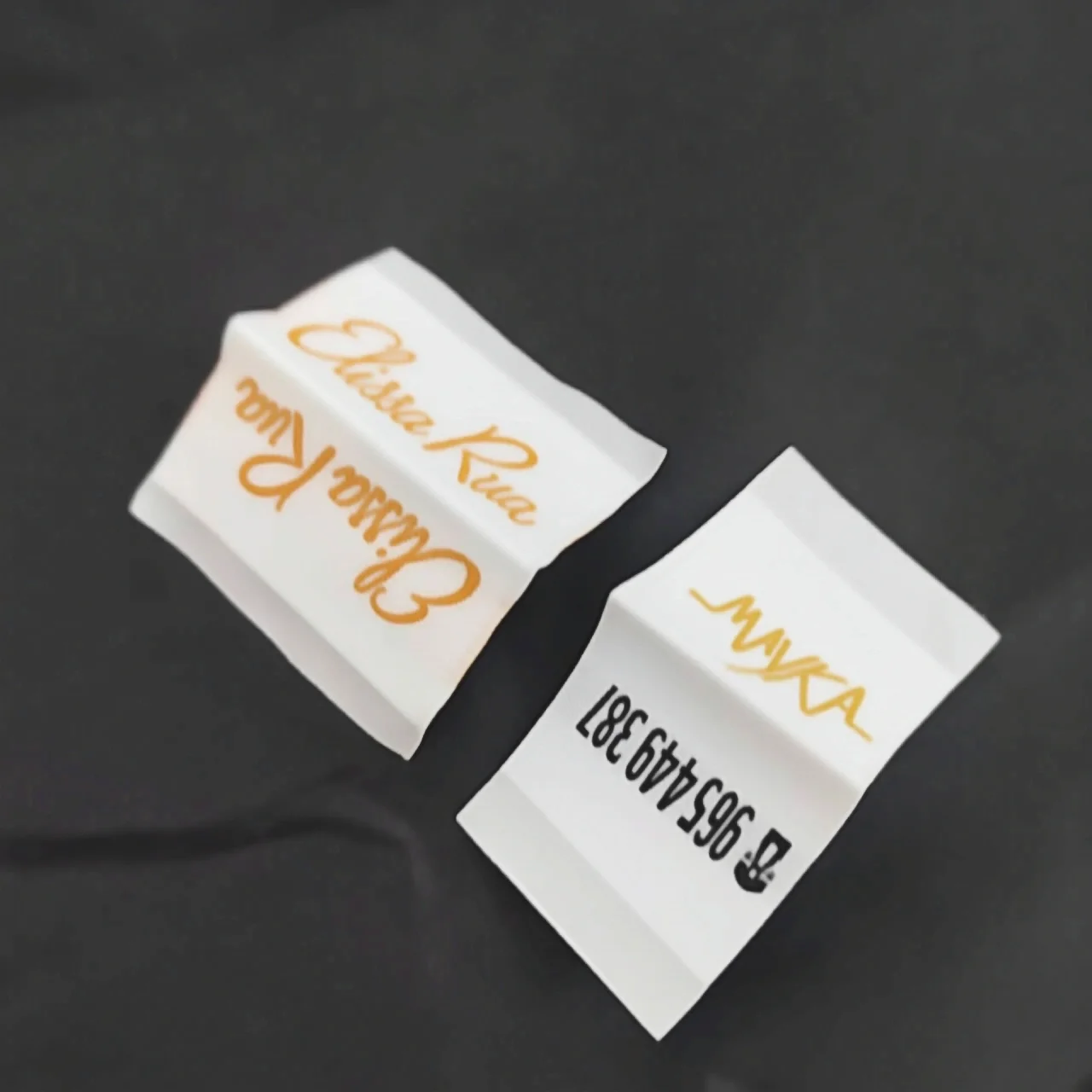 Label Backing Custom Labels for Clothing Brand logo Woven Label for Clothing Brand ...
