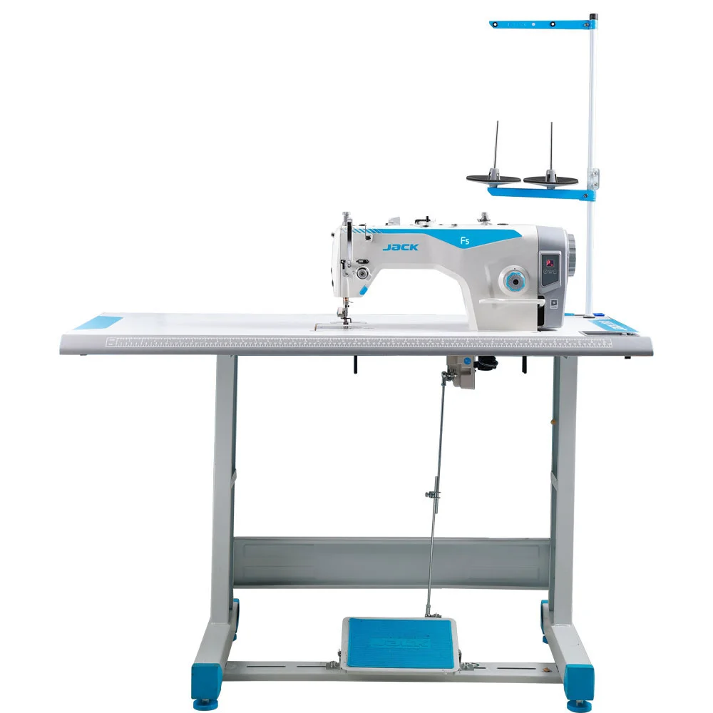 JACK F5 Single Needle Lockstitch Sewing Machine with Table and Stand