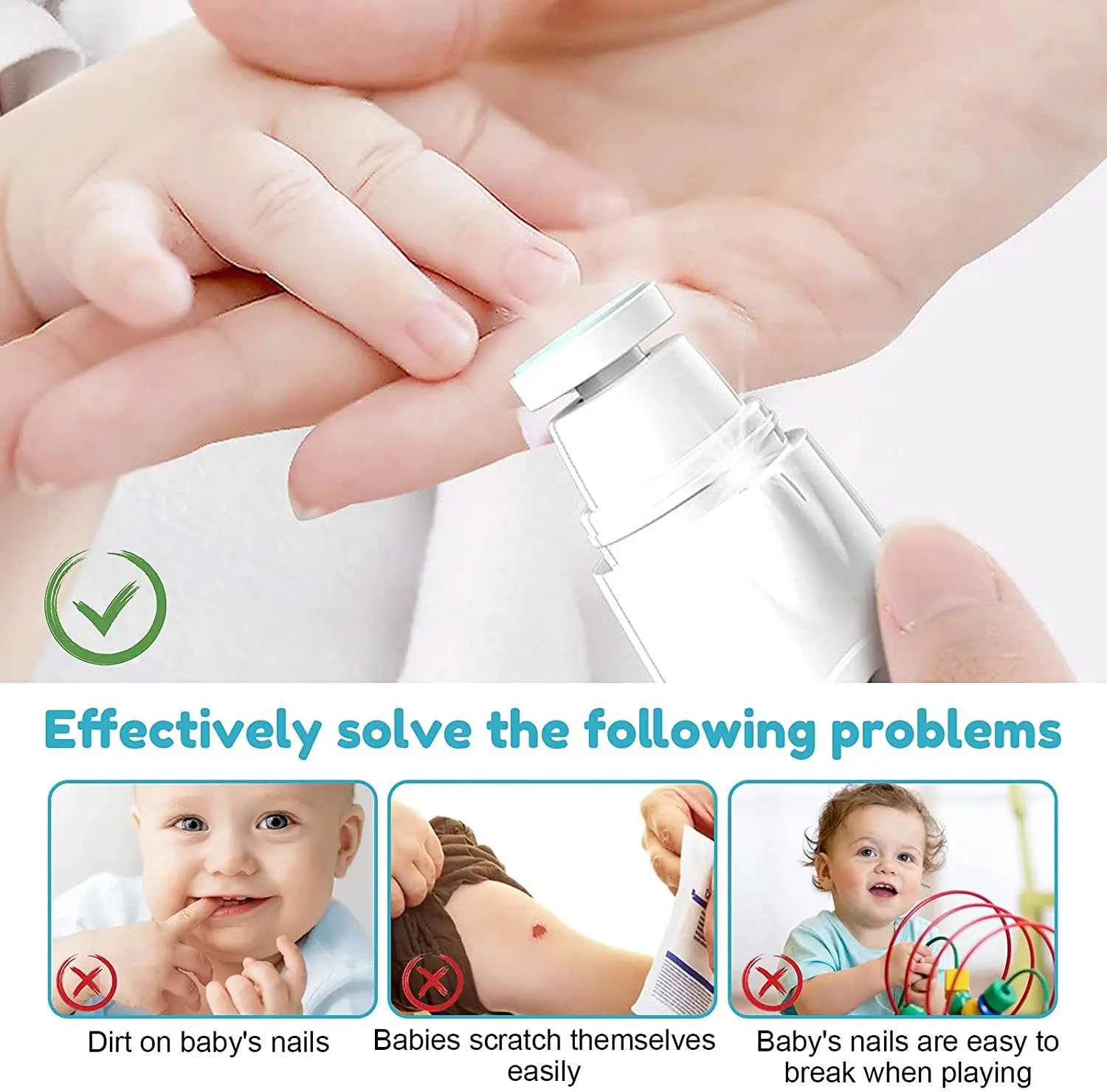 Детские щипчики для ухода за когтями по уходу за ногтями, партиями по 6 комплектов в 1 Электрический Детские щипчики для ухода за когтями уход безопасный Детский электромобиль