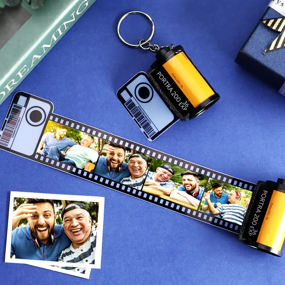 Duoying Custom Photo Keychain Multi Picture Camera Roll Keychain Memory