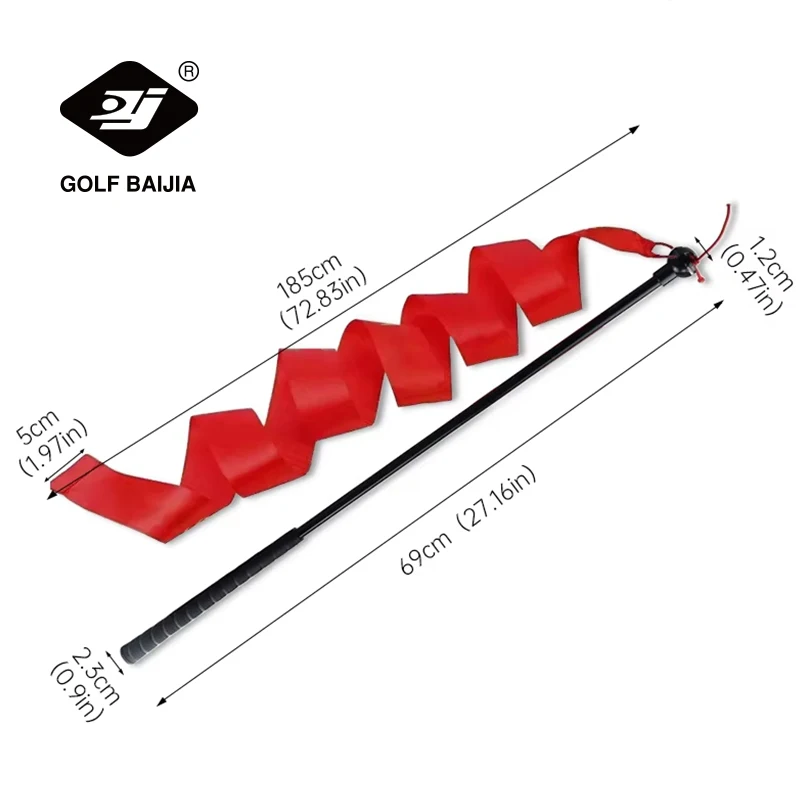 Golf Color Ribbon Swing Trainer - Analyze Swing Path for Improved