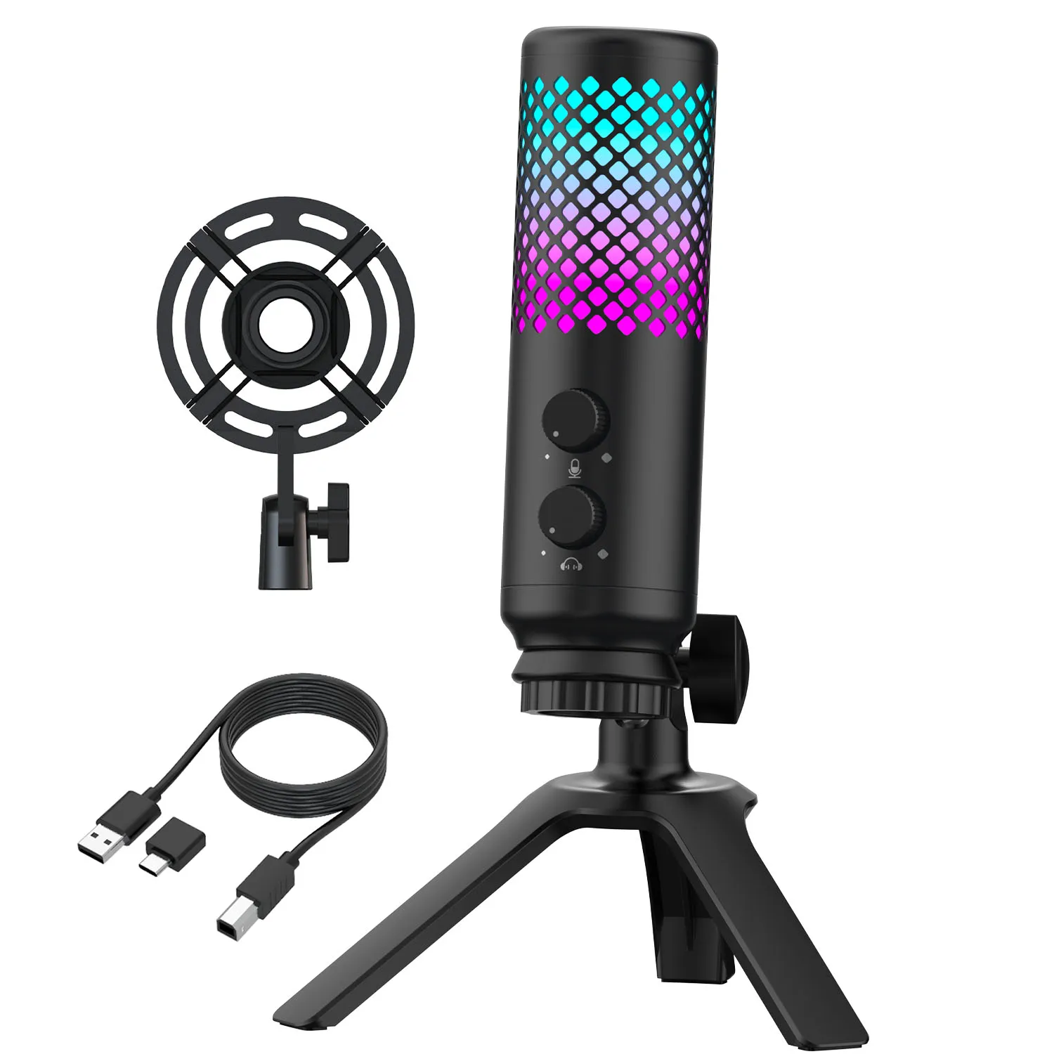 XLR ポッドキャストマイク プロフェッショナル カーディオイド