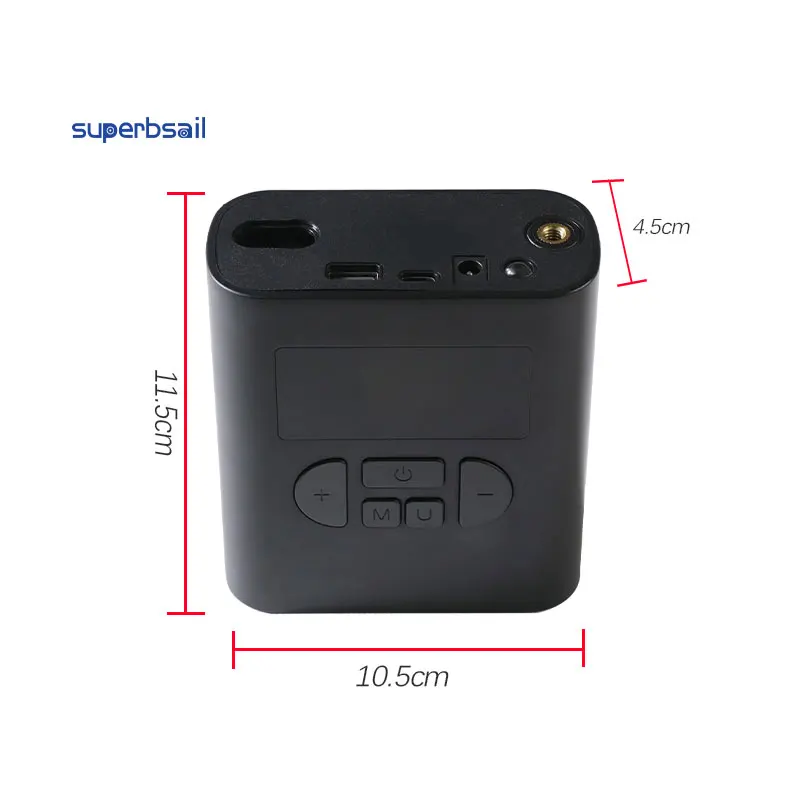 Mini Electric Car Air Compressor IPA Inflator LCD Display Auto Air Pump With LED Light 150 PSI USB Type-C Charging Bike Pump details