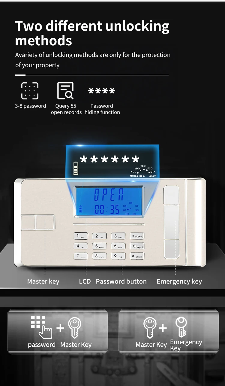 CEQSAFE Vdma Use Ammo Key Cabinet High Security Drawer Fire Resistance Storage Safety Anti-fire and Resistant Fireproof Box Safe factory