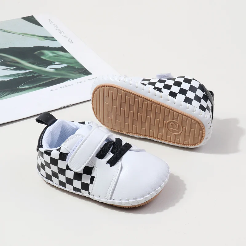 2024 High Quality Anti-slip Hook&loop Soft TPR Outsole Unisex Handmade Baby Toddler Sport Shoes Boys and Girls Casual Shoes details