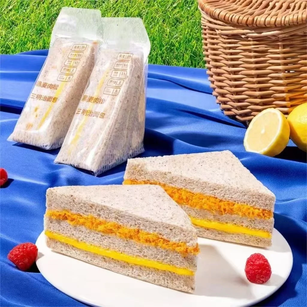 ADMF Fully Automatic Toast Triangle Sandwich Bread Production Line With Slicer Stuffing Machine Restaurant Equipment