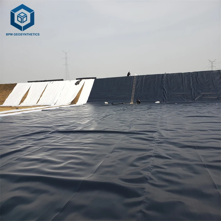 HDPE LDPE LLDPE PVC EPDM 1mm Plastic Dam Pond Liner 1.5mm 2mm Landfill Biodigester Liners Geomembrane