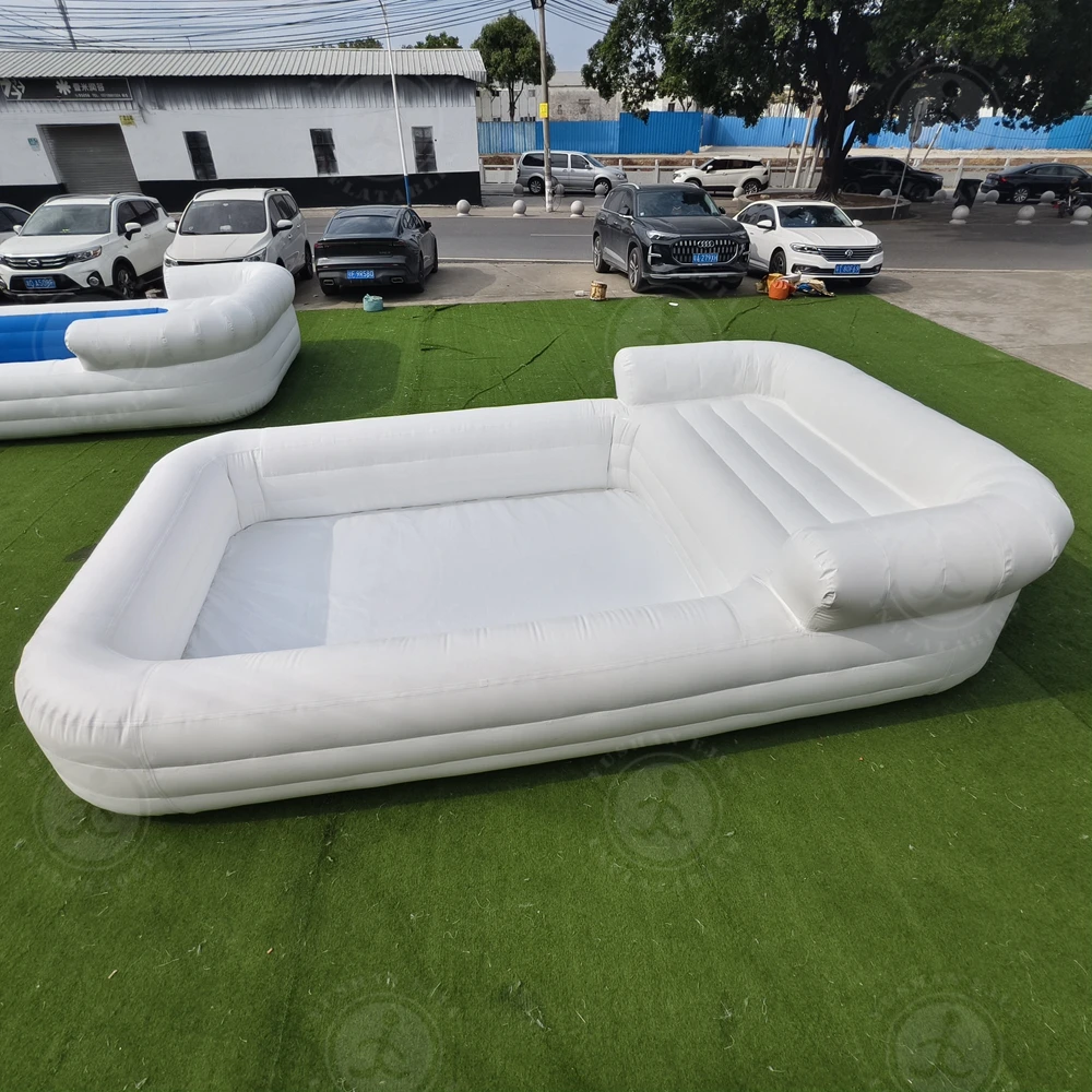 Commercial Lounge Pool Inflatable Adult Summer Party Inflatable Lounge Pool Built Bench Sofa Pool for Family