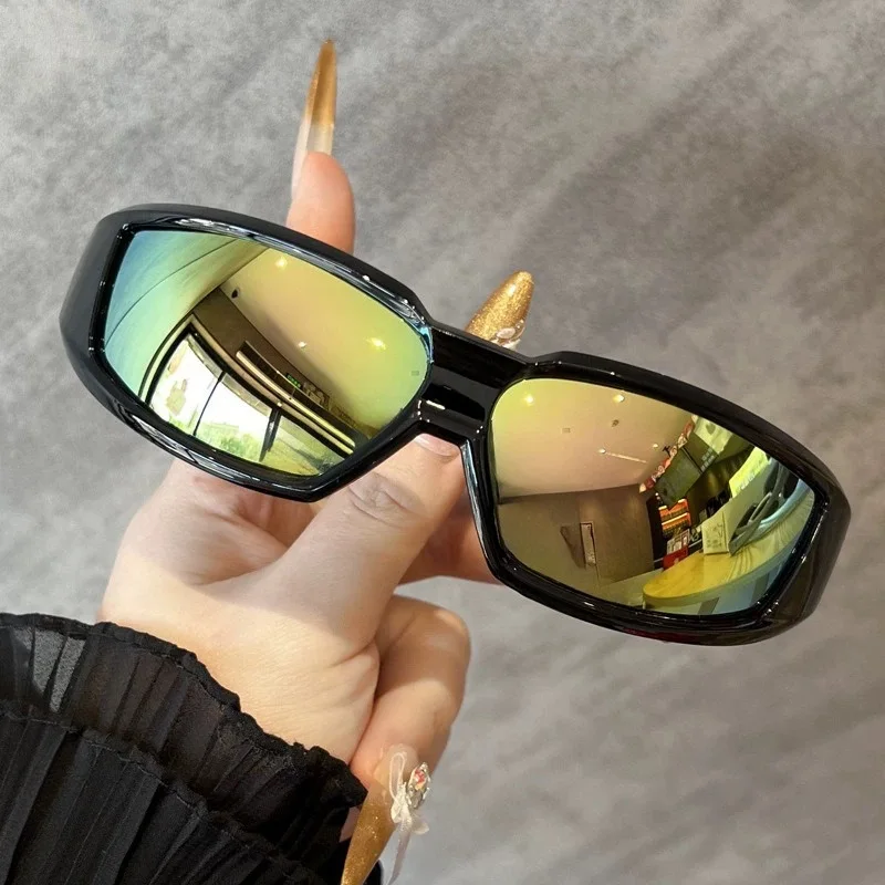 2025 New Y2K Steampunk Sunglasses Black Pink Vintage Outdoor