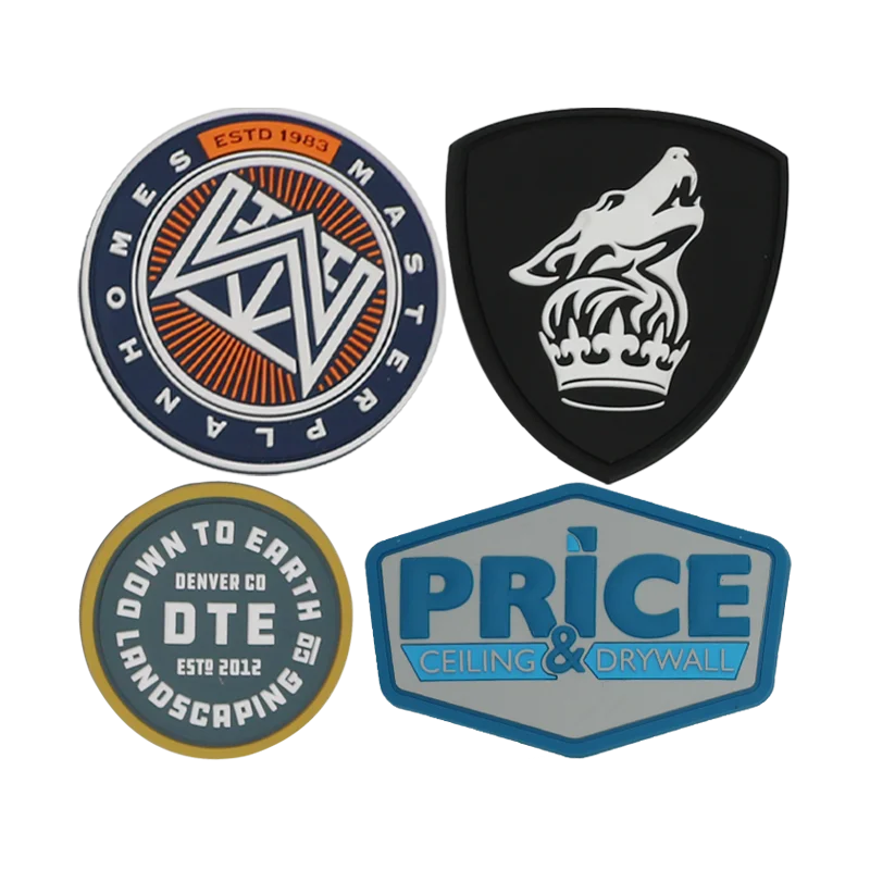 Layered 3D PVC Patches For Leather Jackets Detailed AWELLS