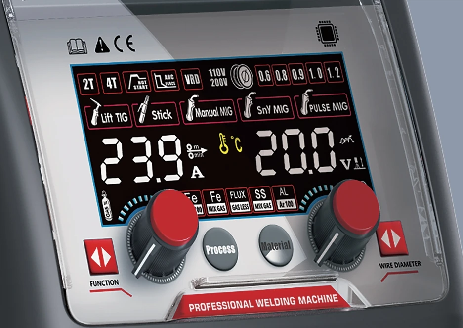 Single Pulses Aluminum MIG Welding Machine with MMA and Lift TIG Function