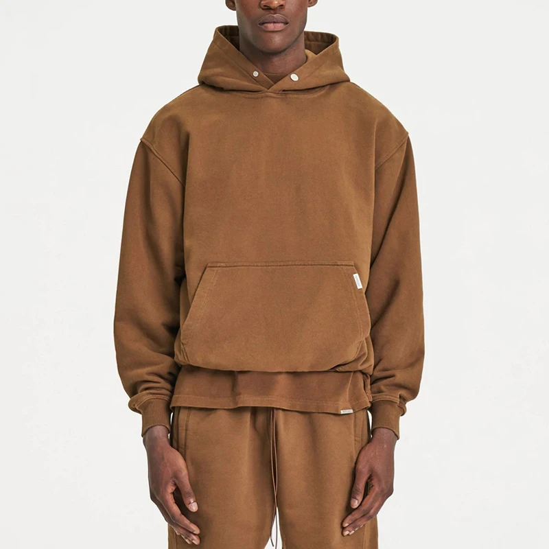 Snap-Button Heavyweight Hoodie