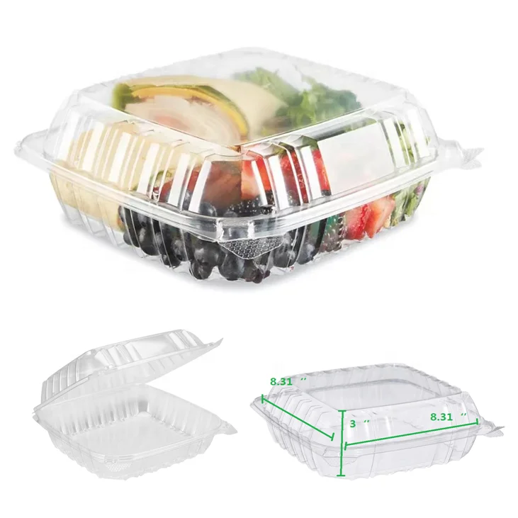 50pcs 48oz Meal Prep Round Containers 3 Compartment w/Lids Food Storage 25  set