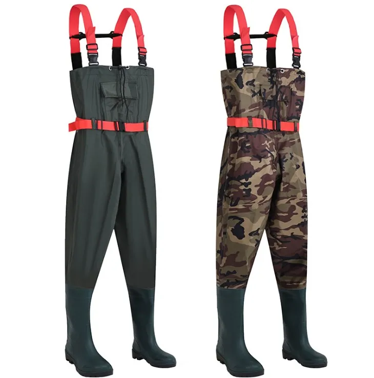 Picture [4]-Fishing Waders PVC Waterproof - jinjiaraincoats-jinjiaraincoats