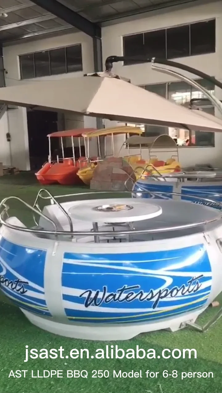 Eco Electric Powered Outboard 10 Personnes Bbq Pontoon Boats Floating