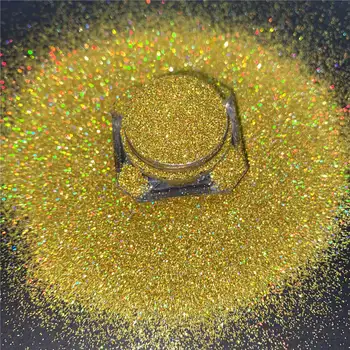 Free samples cosmetic super fine gold holographic glitter craft nail glitter