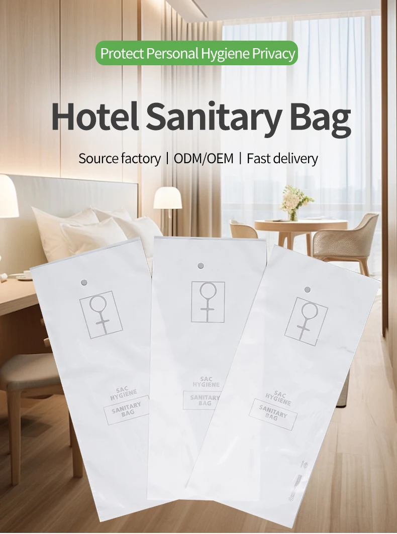 Wholesale Biodegradable Plastic Hotel Sanitary Bag Custom Disposable ...