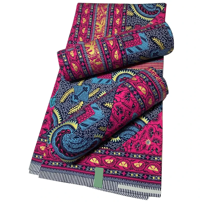Cheap African Ankara Fabric Wax Prints Hollandais Real Wax Cotton Cloth Material